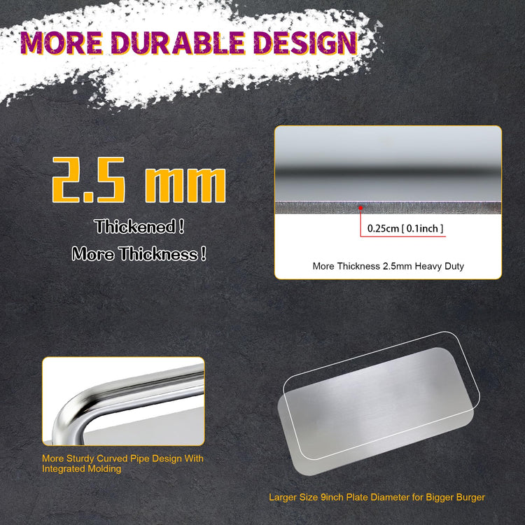 Stainless Steel Burger Press
