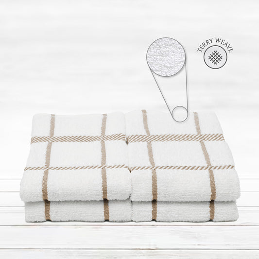 100% Cotton Terry Dish Towels (4 Count)