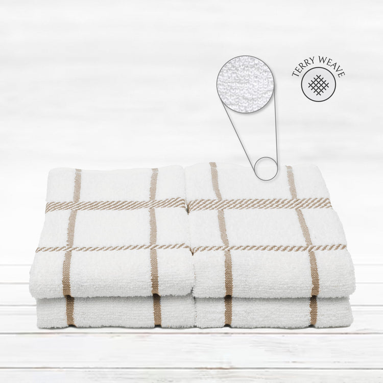 100% Cotton Terry Dish Towels (4 Count)