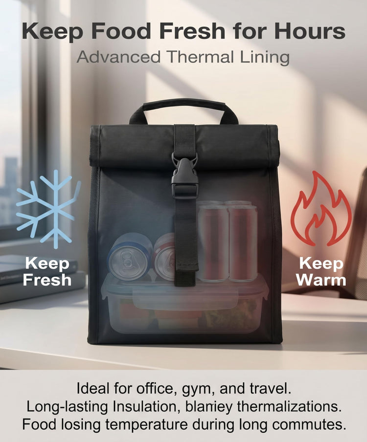 Insulated Foldable Lunch Bag