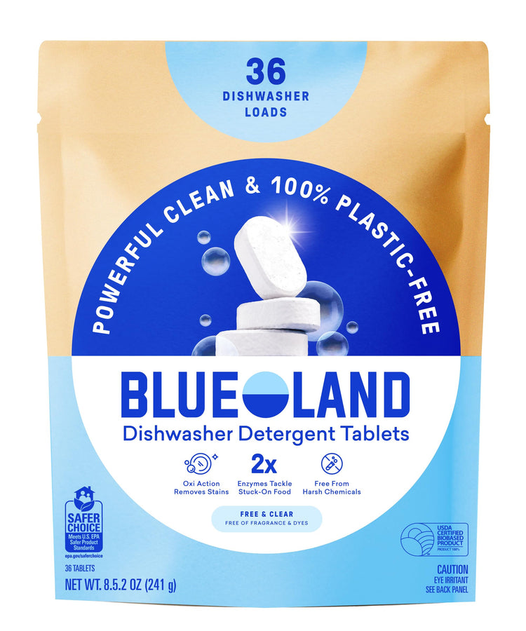 100% Plastic Free Dishwasher Detergent Tablets (36 Count)