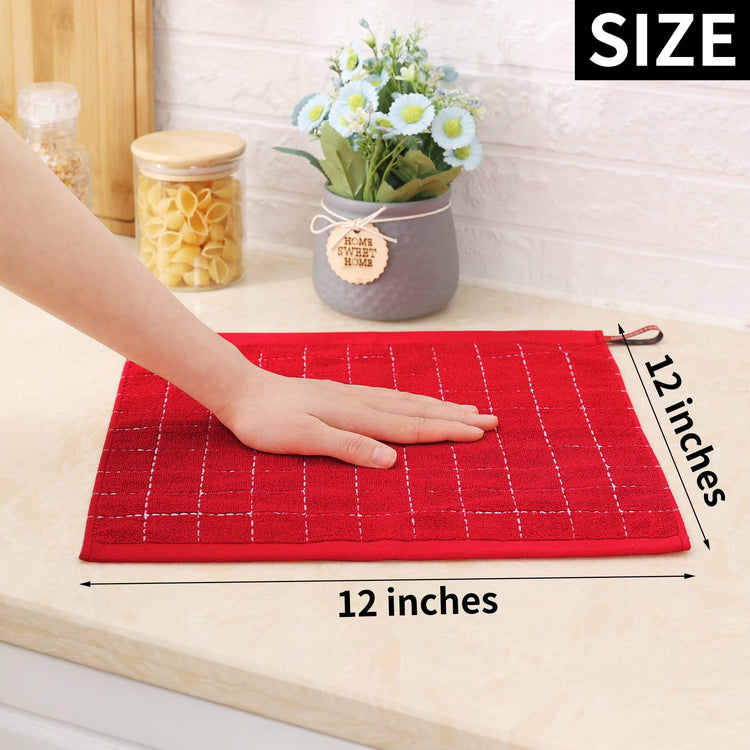 100% Cotton Terry Kitchen Dish Cloths (6 Count)