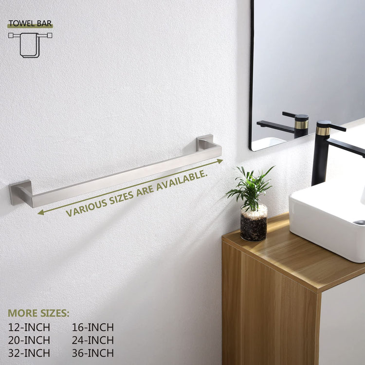 24 Inch Single Towel Bar