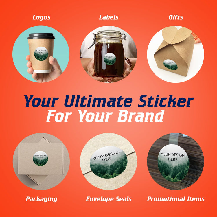 100 Custom Vinyl Stickers (100 Count)
