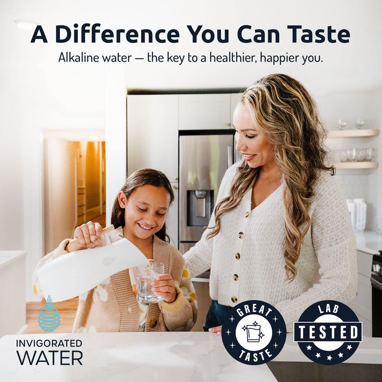 pH Vitality Alkaline Water Filter Pitcher for Drinking Water Stainless Steel