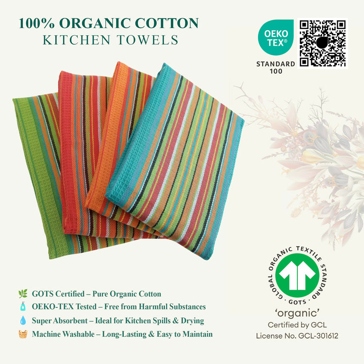 Salsa Stripe Kitchen Dish Towels (12 Count)