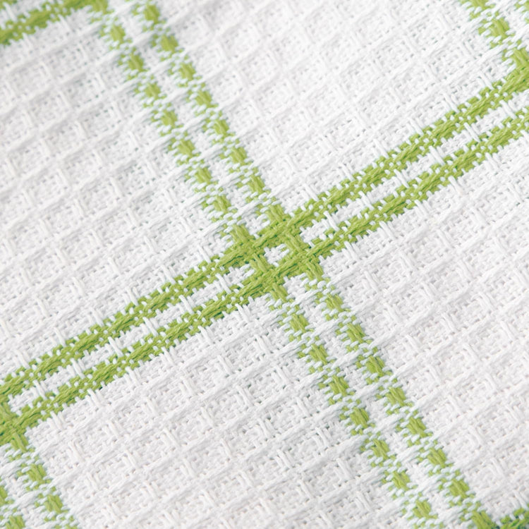 T-fal Premium Waffle Dish Cloths: Highly Absorbent, Super Soft Long Lasting - 100% Cotton, 12"x13" Towel for Cleaning & Drying Dishes, 12-Pack, Green - Nestoria