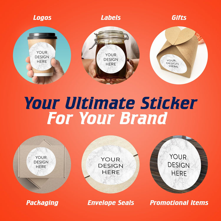 100 Custom Vinyl Stickers (100 Count)
