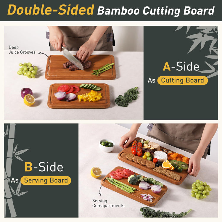 2 Packs Wood Cutting Board (2 Count)