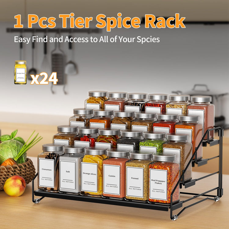 4 Tier Spice Rack for Cabinet