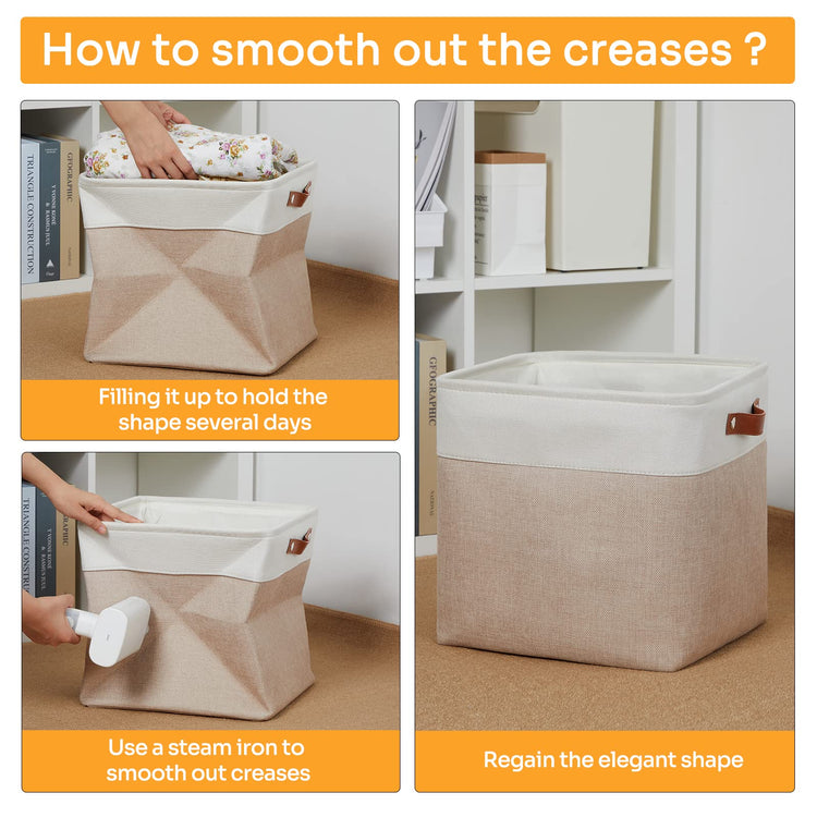 Fabric Storage Cubes (4 Count)
