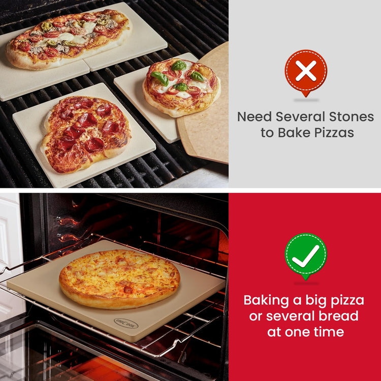 18 x 18 Inch Extra Large Pizza Stone for Oven and Grill