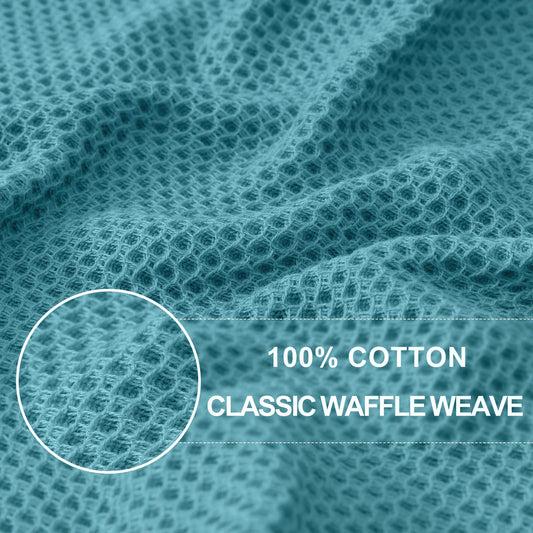 100% Cotton Waffle Weave Kitchen Dish Towels 8 (8 Count)