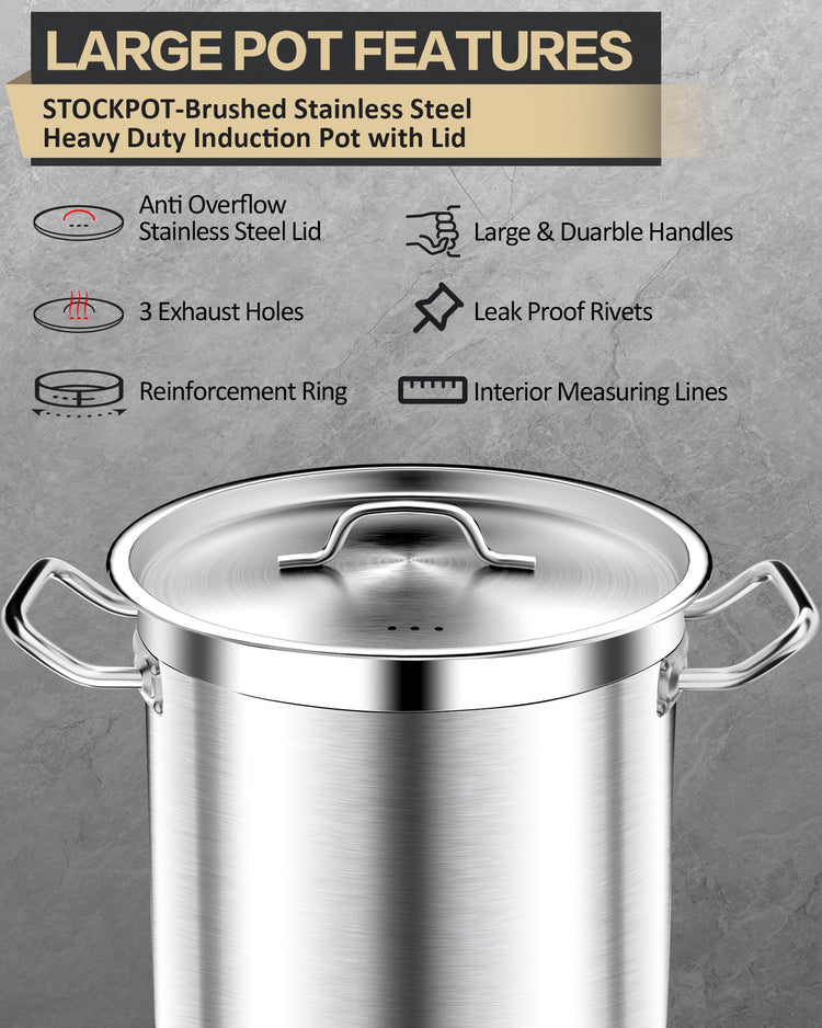 20 Quart Soup Pot with Lid