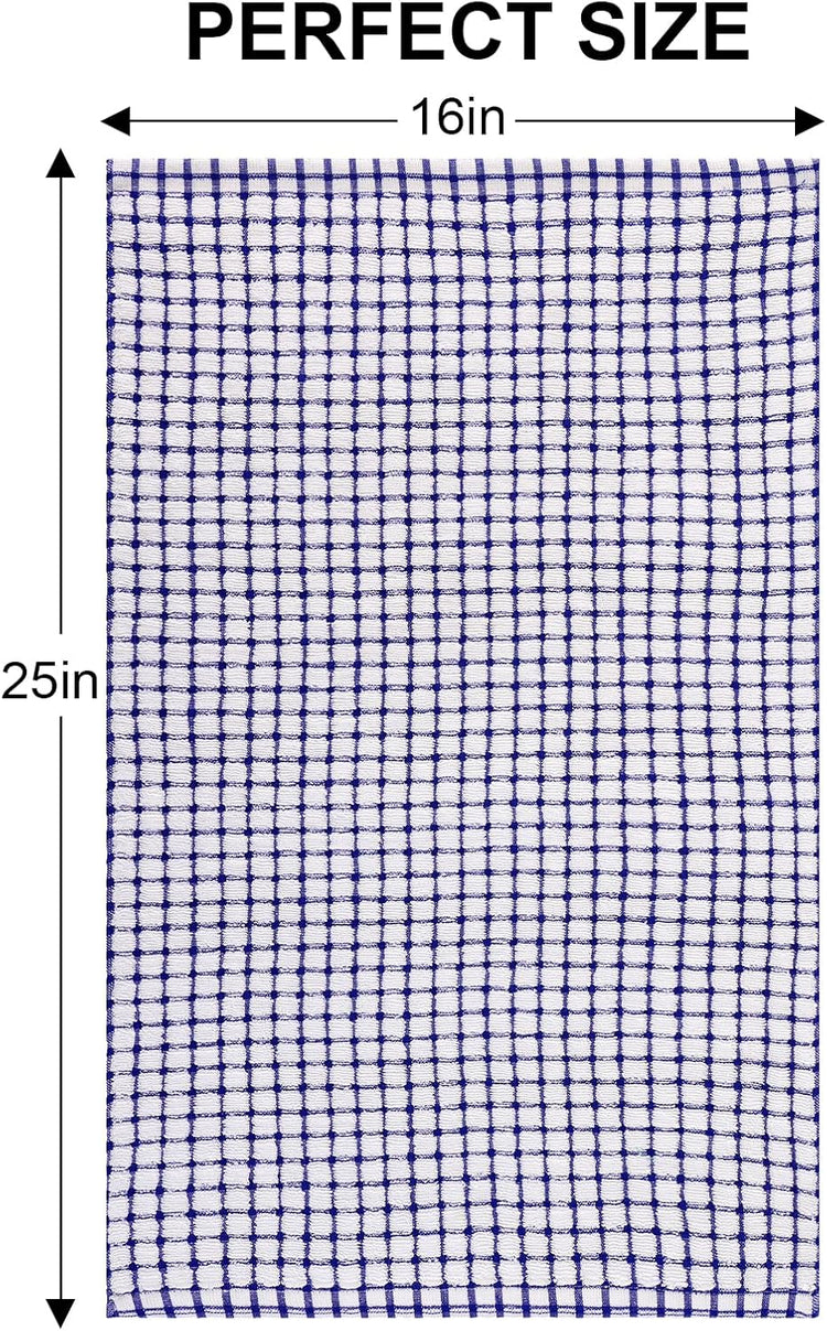 Kitinjoy Cotton 6 Pack Terry Kitchen Towels, 16 x 25 Inches Super Soft and Absorbent Dish Towels, Quick Drying Hand Towels for Kitchen Drying, Blue - Nestoria