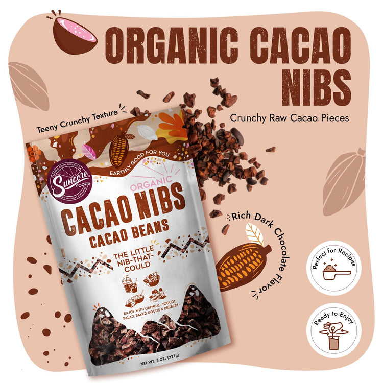 Organic Cacao Nibs (8 Ounce)