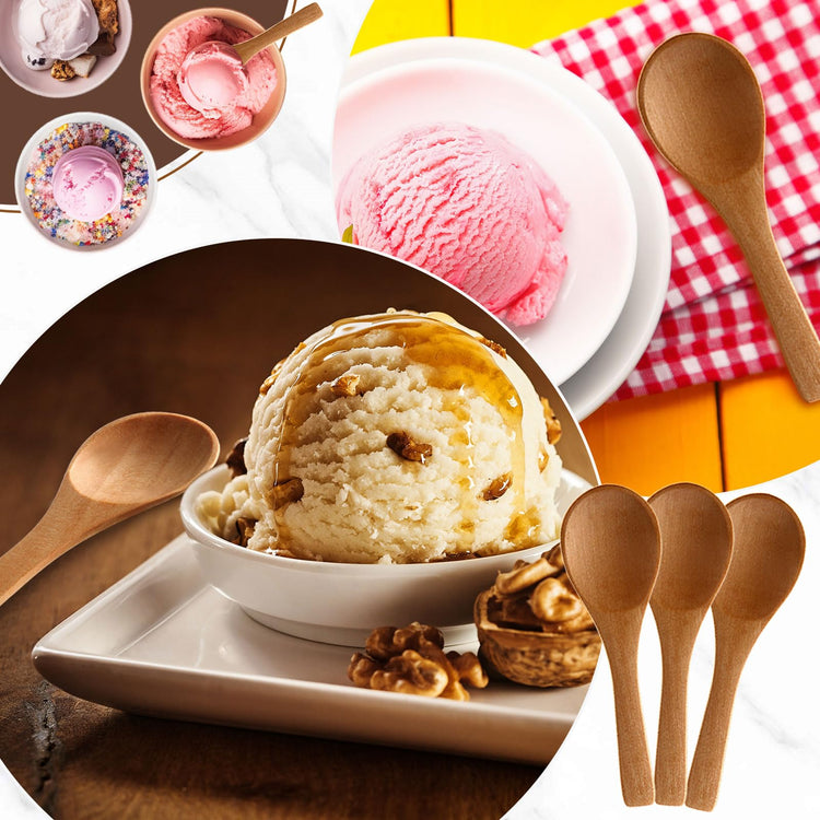 50 Pcs Small Wooden Spoons (50 Count)