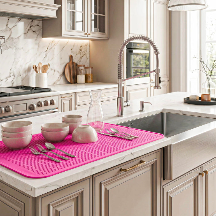 Silicone Dish Drying Mat for Multiple Usage