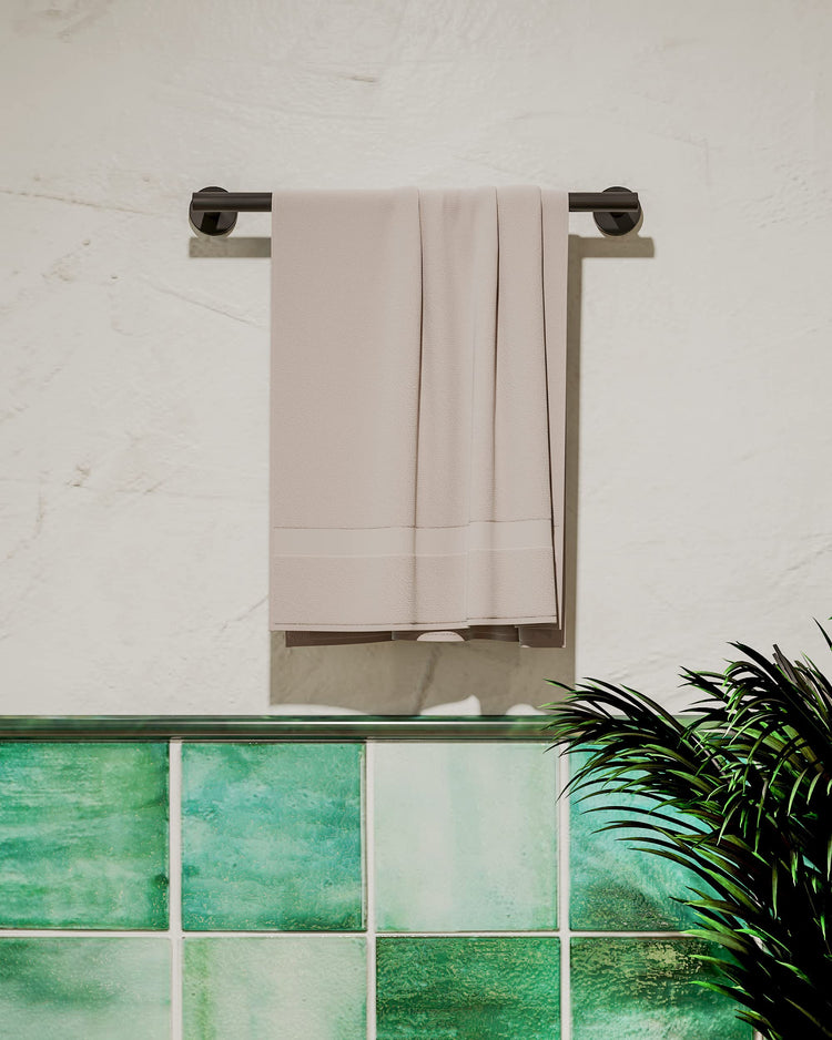 18 Inches Matte Black Towel Bar for Bathroom Kitchen Hand Towel Holder Dish Cloths Hanger SUS304 Stainless Steel RUSTPROOF Wall Mount