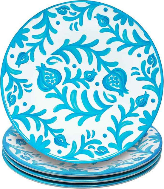 Le Cadeaux Luxury Melamine 18 Piece Dinnerwear Set, Service for 6,Sicily Teal