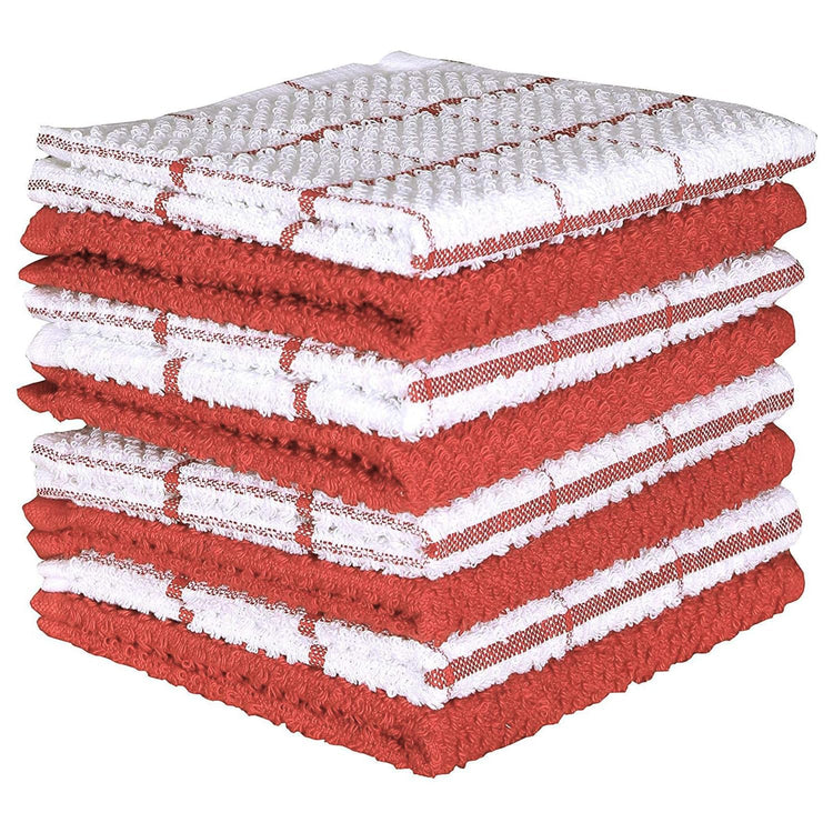Cotton Kitchen Dish Cloths Set of 8 (8 Count)
