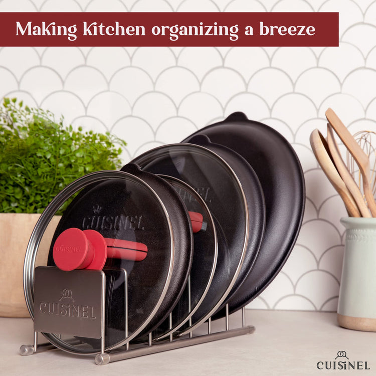 Lid and Dish Organizer Rack