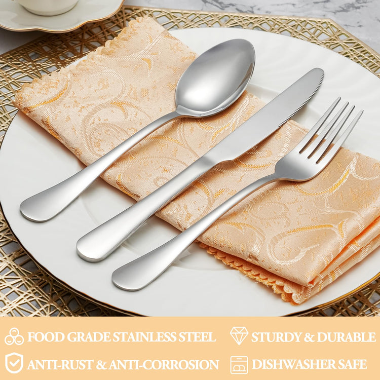 40 Piece Silverware Set Service for 8 (40 Count)