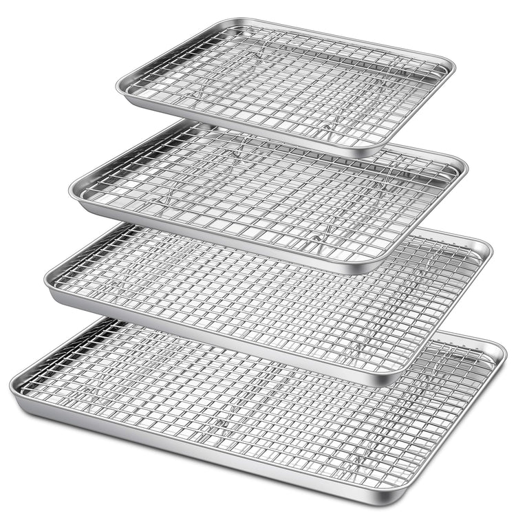 16 + 12.5 + 10.4 + 9 Inch Baking Sheet & Rack