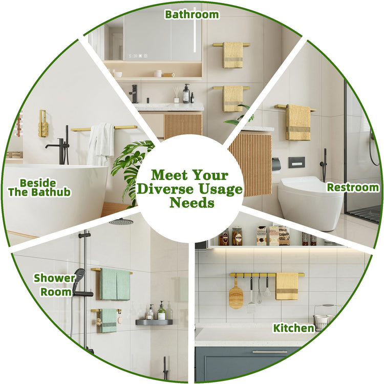 Hand Towel Holder Towel Bar for Bathroom Wall Mounted 12 Inch