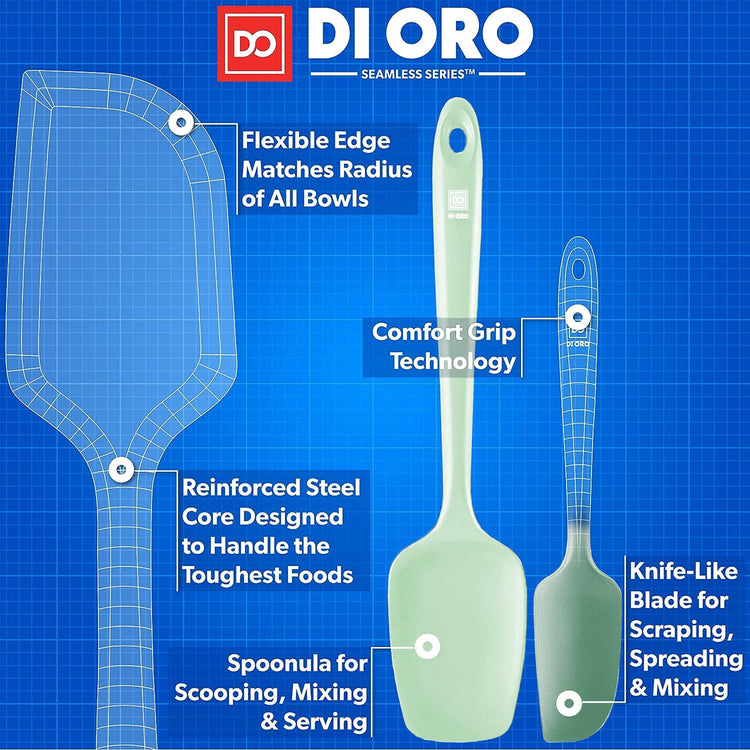 DI ORO Silicone Spatula Set (3 Count)