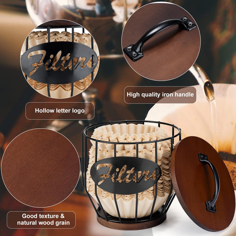 Coffee Filter Holder with Lid