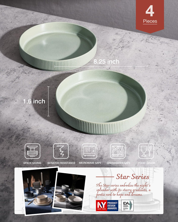 Star 8.25" Pasta Bowls Set of 4 (4 Count)