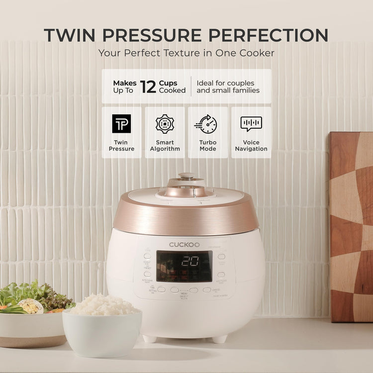 CRP RT0609FW 6 cup Twin Pressure Plate Rice Cooker & Warmer with High Heat (6 Count)