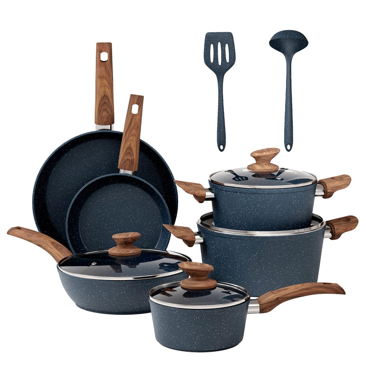 12 Piece Kitchen Pots and Pans Set
