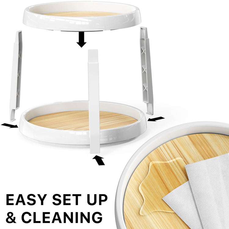 2 Tier Lazy Susan Spice Organizer