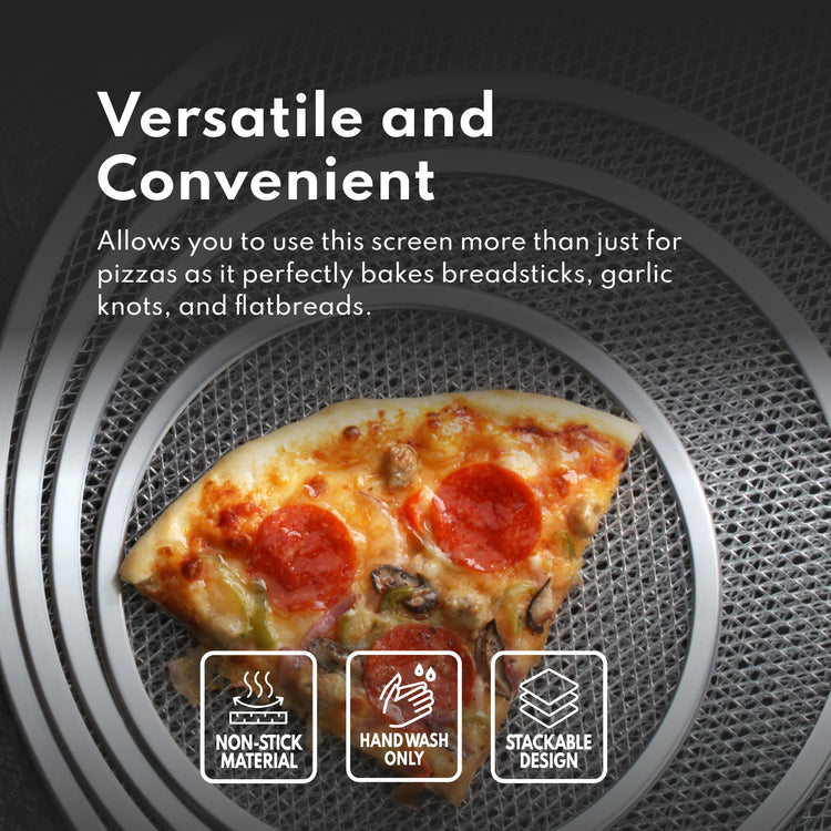 Restaurant Grade Seamless Aluminum Pizza Baking Screen