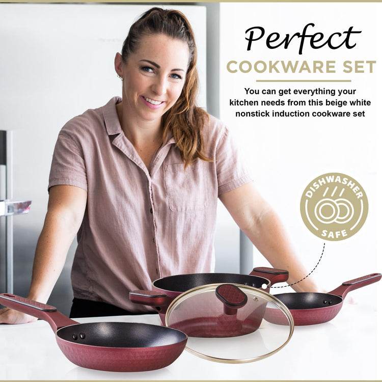4 Piece Nonstick Cookware Set
