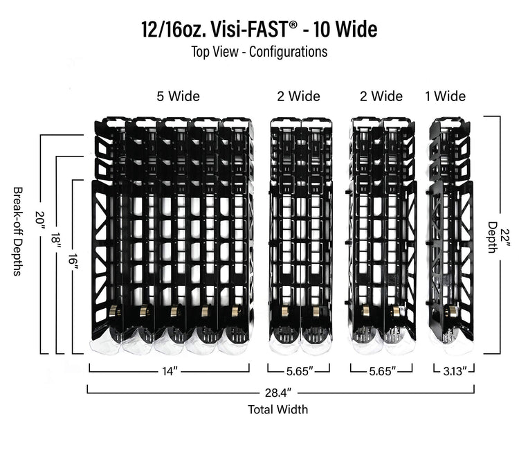 Drink Organizer for Fridge (6 Count)
