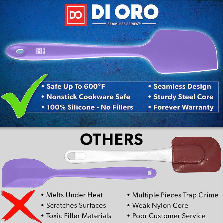 DI ORO Silicone Spatula Set (5 Count)