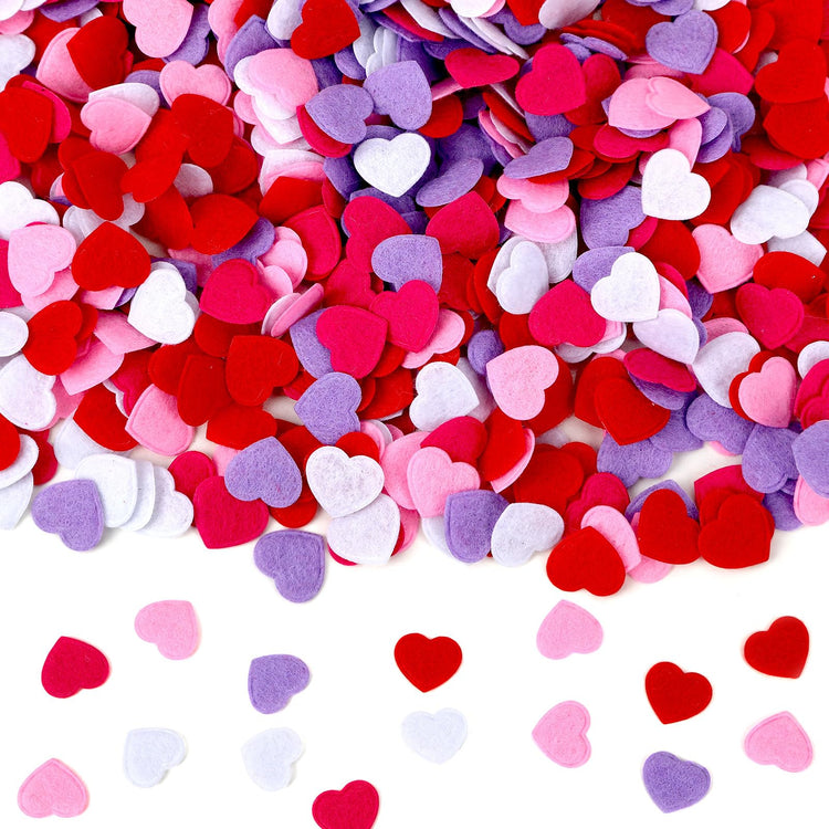 Valentine's Day Felt Hearts Confetti Heart Decorations Confetti