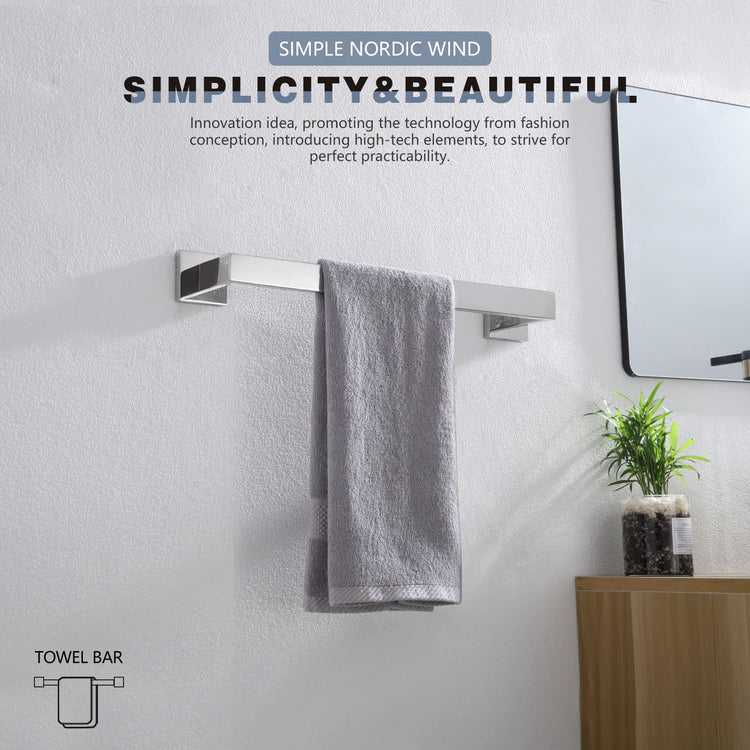 16 Inch Single Towel Bar