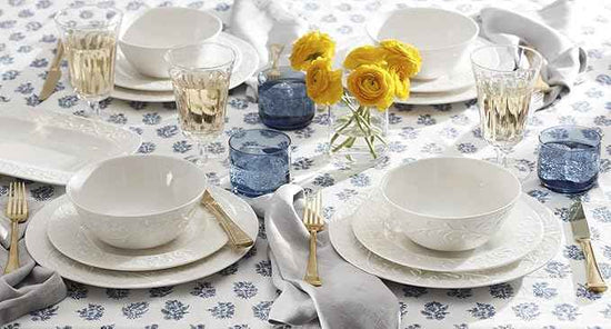 Lenox 851746 Opal Innocence Carved 16-Piece Dinnerware Set