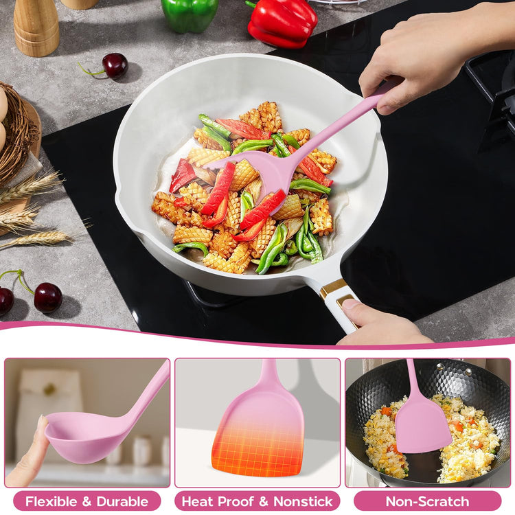 Silicone Cooking Utensils Set (10 Count)