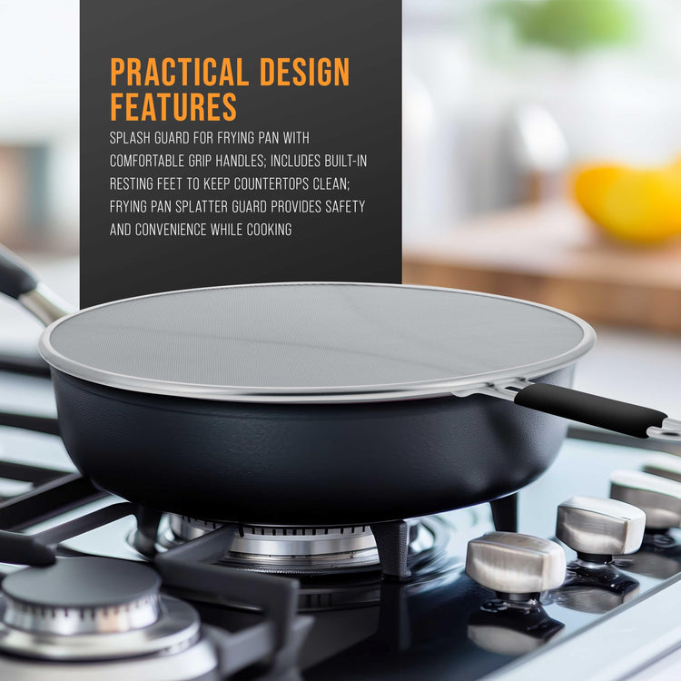 3 Piece Stainless Steel Splatter Guard Set