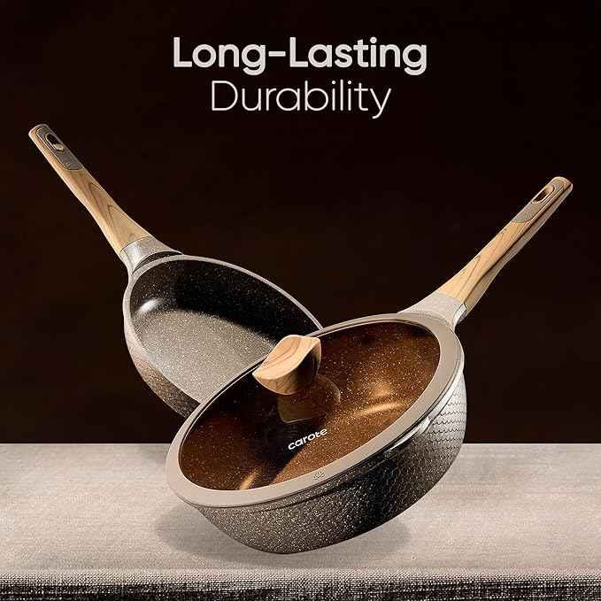 CAROTE 31pcs Pots and Pans Set Non Stick, Cookware Set Pots and Pans, Nonstick Kitchen Cooking, Induction Cook Ware, PFOA Free