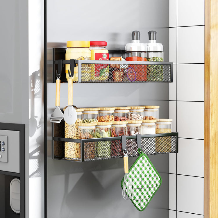 Magnetic Spice Rack for Refrigerator (2 Count)
