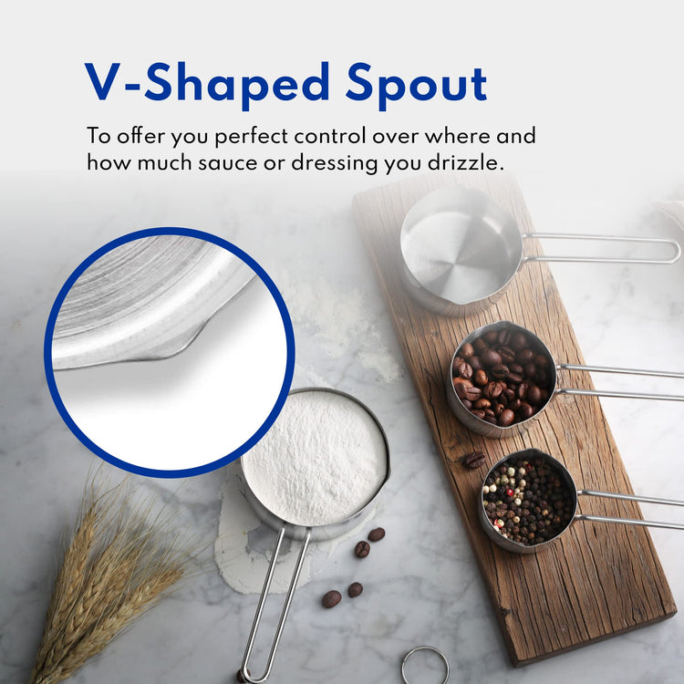42917 Stainless Steel Measuring Cups and Spoons Set