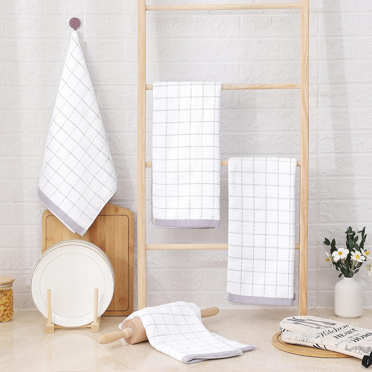 100% Cotton Terry Kitchen Towels (8 Count)