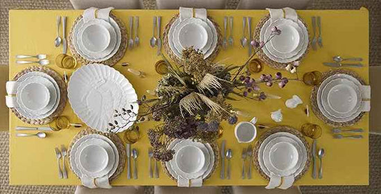 Lenox Stoneware Dinnerware Sets, French Perle Scallop 12-Piece Dinnerware Set for 4, Service For 4, Dishwasher Safe Dishware, White Dishes Set, Stoneware Dinner Plates and Bowls Sets (White, 12 Piece)