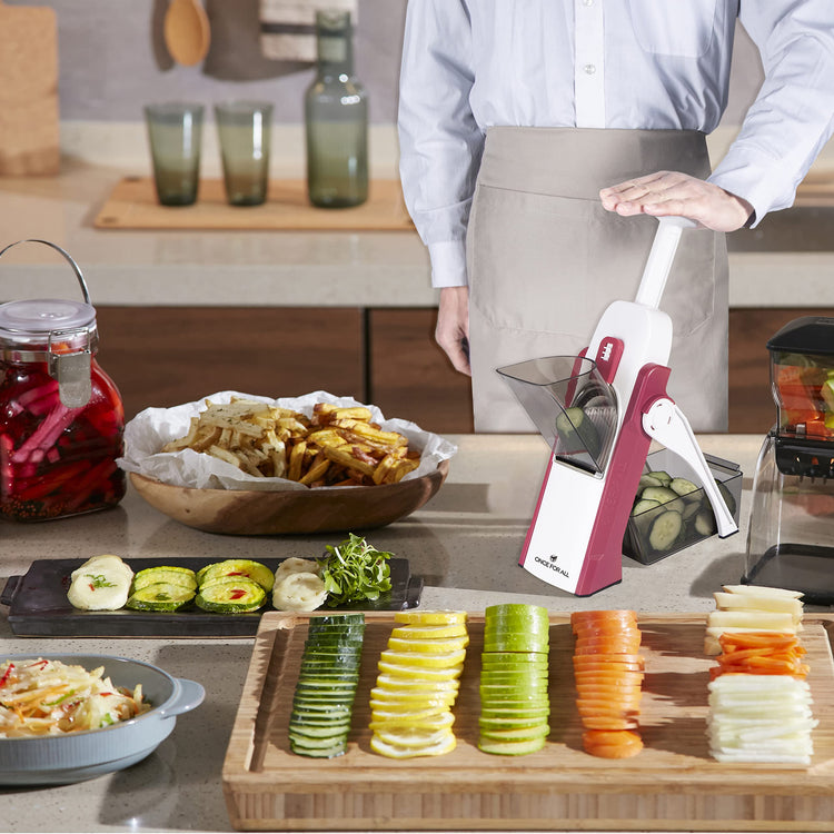 Safe Mandoline Slicer 5 in 1 Vegetable Cutter